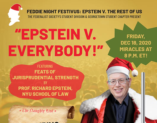 Click to play: Feddie Night Festivus: Epstein v. The Rest of Us