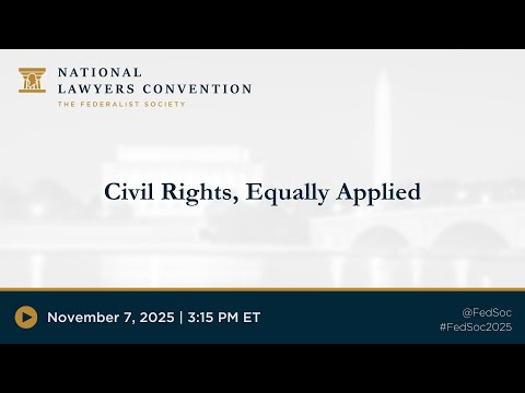 Civil Rights, Equally Applied