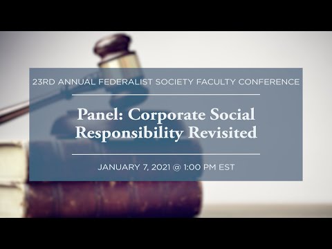 Panel: Corporate Social Responsibility Revisited