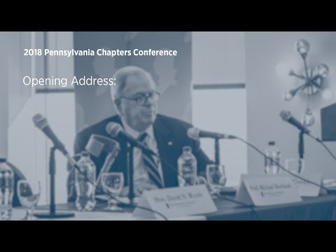 Opening Address by Ronald D. Castille