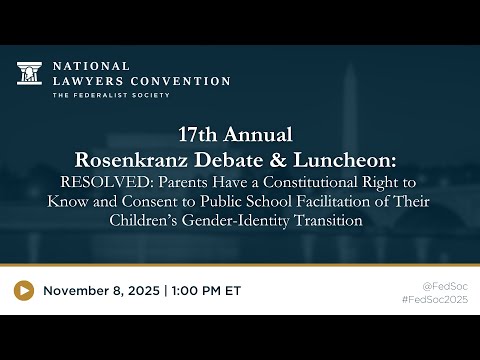 17th Annual Rosenkranz Debate & Luncheon