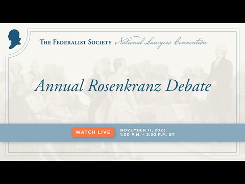 15th Annual Rosenkranz Debate & Luncheon