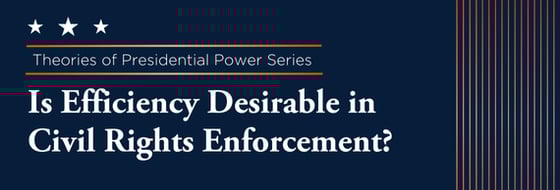 Is Efficiency Desirable in Civil Rights Enforcement?