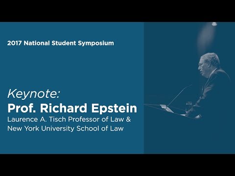 Banquet Keynote Address by Richard Epstein