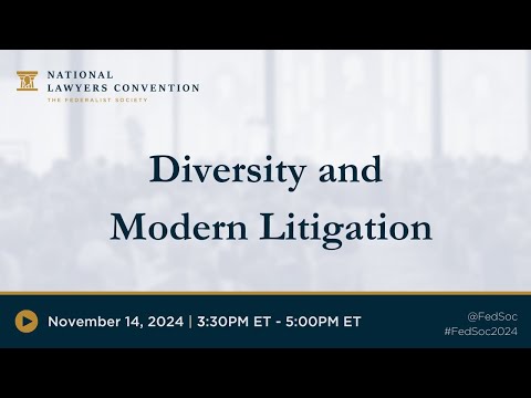Litigation Practice Group: Diversity and Modern Litigation