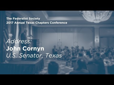 Keynote Address by Senator John Cornyn