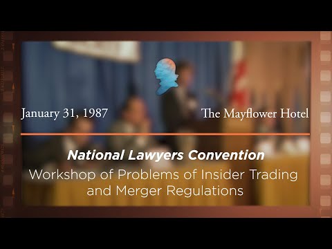Workshop on Problems of Insider Trading and Merger Regulations [Archive Collection]