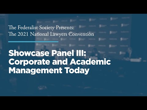Showcase Panel III: Corporate and Academic Management Today