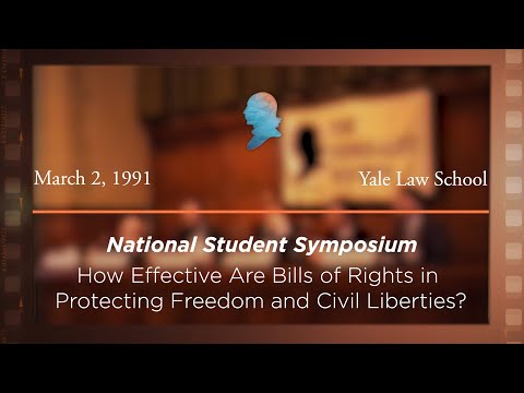 Panel II: How Effective Are Bills of Rights in Protecting Freedom and Civil Liberties? [Archive Collection]