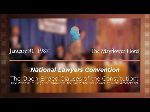 Panel IV: The Open-Ended Clauses of the Constitution: Due Process, Privileges or Immunities, the Guarantee Clause and the Ninth Amendment [Archive Collection]