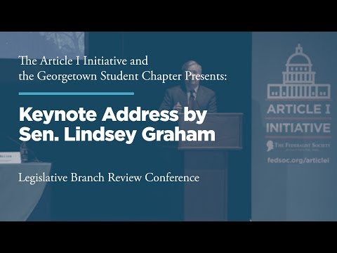 Keynote Address by Sen. Lindsey Graham