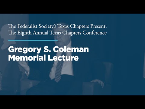 Gregory S. Coleman Memorial Lecture & Luncheon