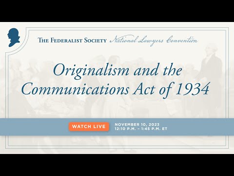 Originalism and the Communications Act of 1934