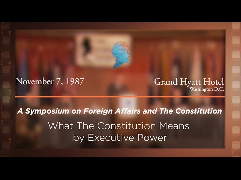 Panel IV: What the Constitution Means by Executive Power [Archive Collection]