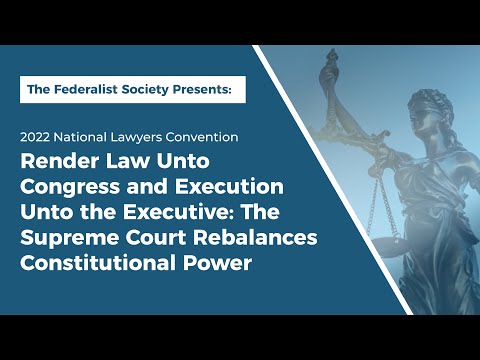 Render Law Unto Congress and Execution Unto the Executive: The Supreme Court Rebalances Constitutional Power