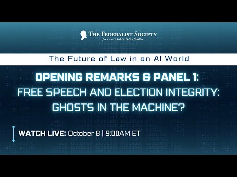 Panel I: Ghosts in the Machine? What Does AI Mean for Election Integrity?
