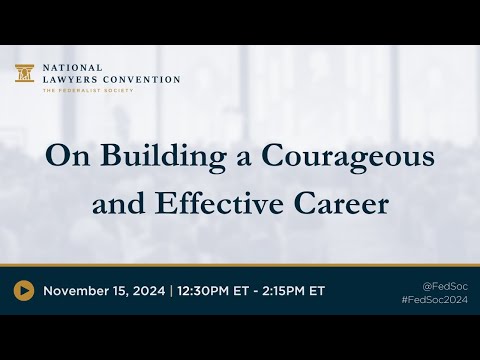 Freedom of Thought: On Building a Courageous and Effective Career
