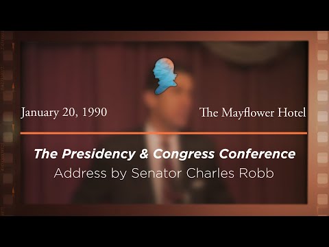 Opening Address by Senator Charles Robb [Archive Collection]