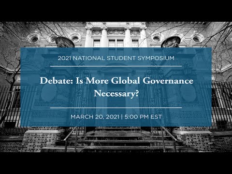 Debate: Is More Global Governance Necessary?
