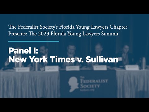 Panel I: New York Times v. Sullivan