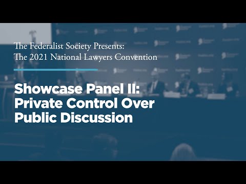 Showcase Panel II: Private Control Over Public Discussion