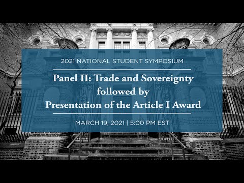Panel II: Trade and Sovereignty
