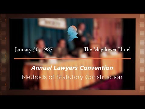 Panel II: Methods of Statutory Construction [Archive Collection]