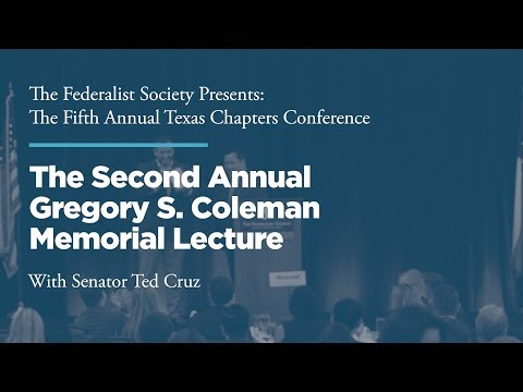 Second Annual Gregory S. Coleman Memorial Lecture & Luncheon