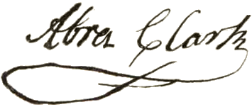 Abraham Clark signature