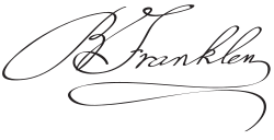 Benjamin Franklin signature