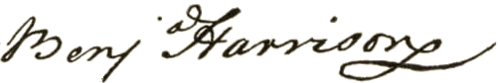 Benjamin Harrison signature