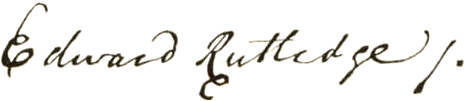 Edward Rutledge signature
