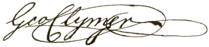 George Clymer signature