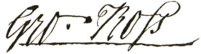 George Ross signature