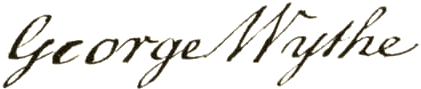 George Wythe signature