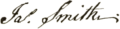 James Smith signature