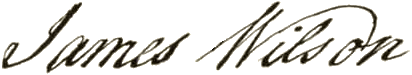 James Wilson signature