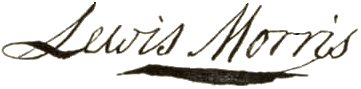 Lewis Morris signature