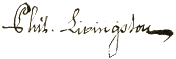 Philip Livingston signature