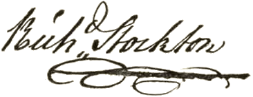 Richard Stockton signature