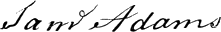 Samuel Adams signature