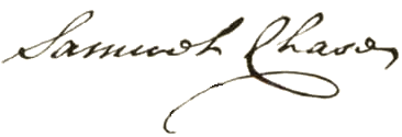 Samuel Chase signature