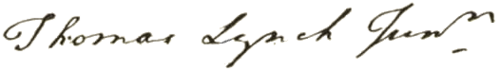 Thomas Lynch Jr. signature