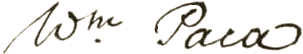 William Paca signature